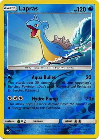 Dragon Majesty Lapras #21/70 reverse holo